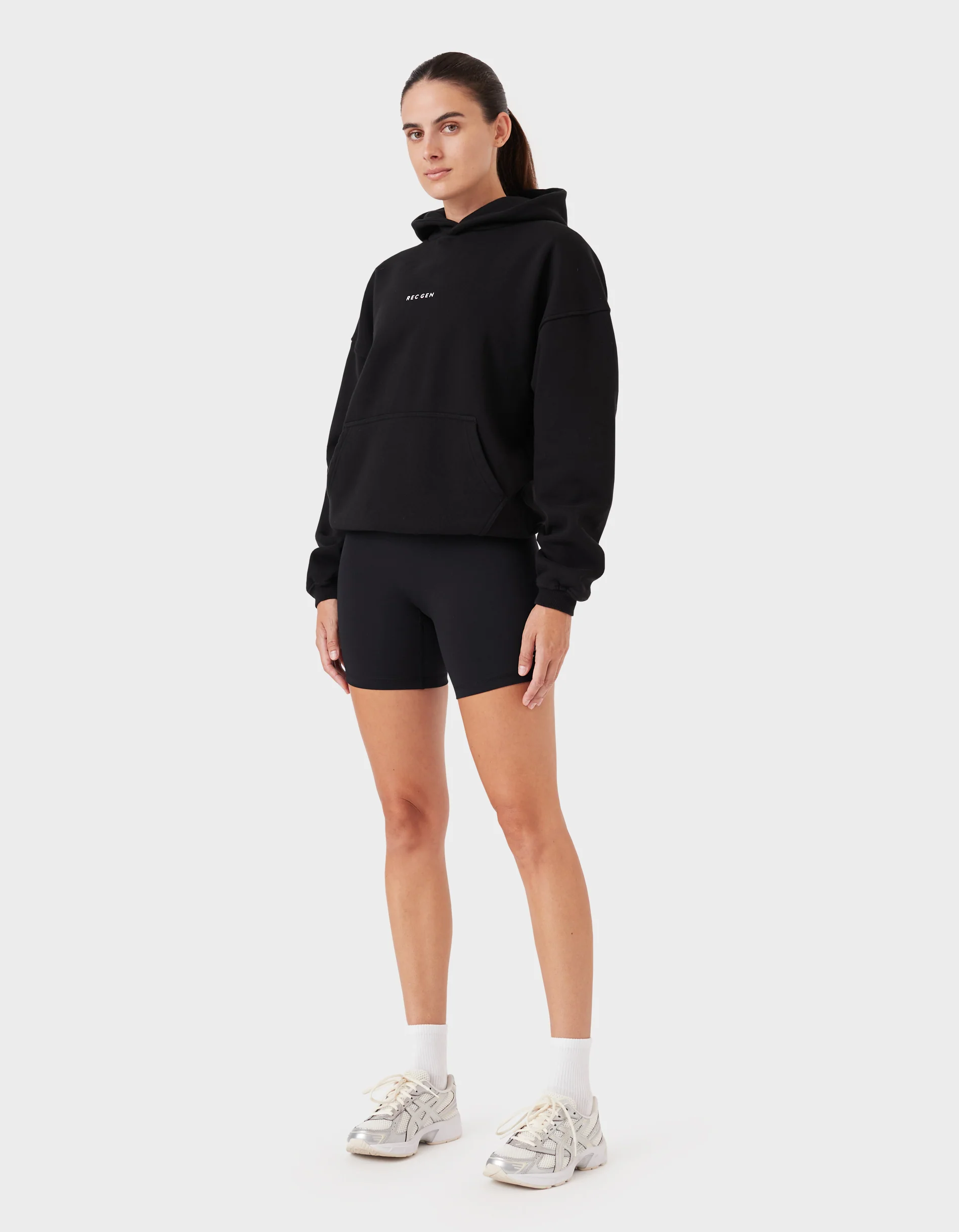 Float Fleece Hood Black - Image 5