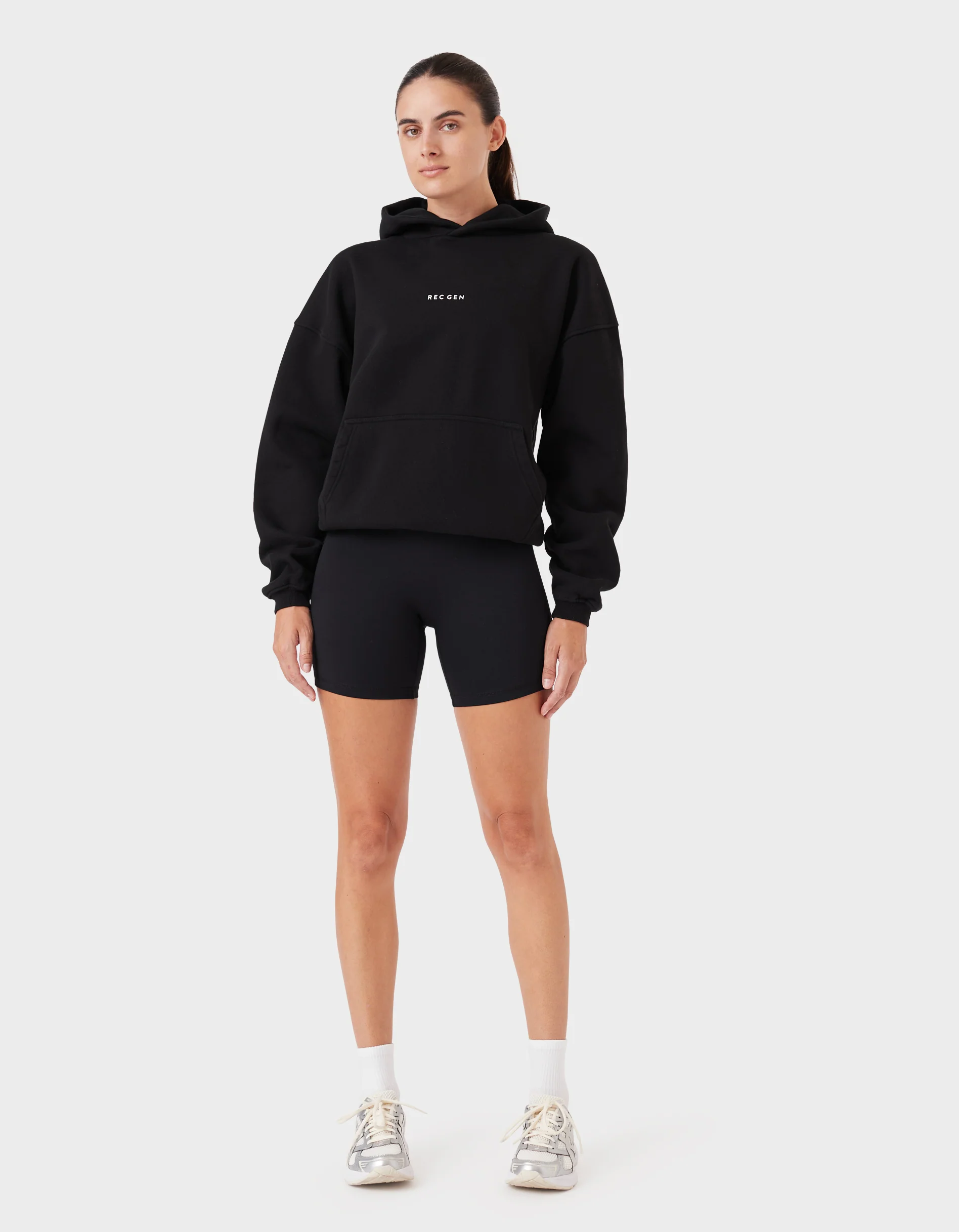 Float Fleece Hood Black - Image 6