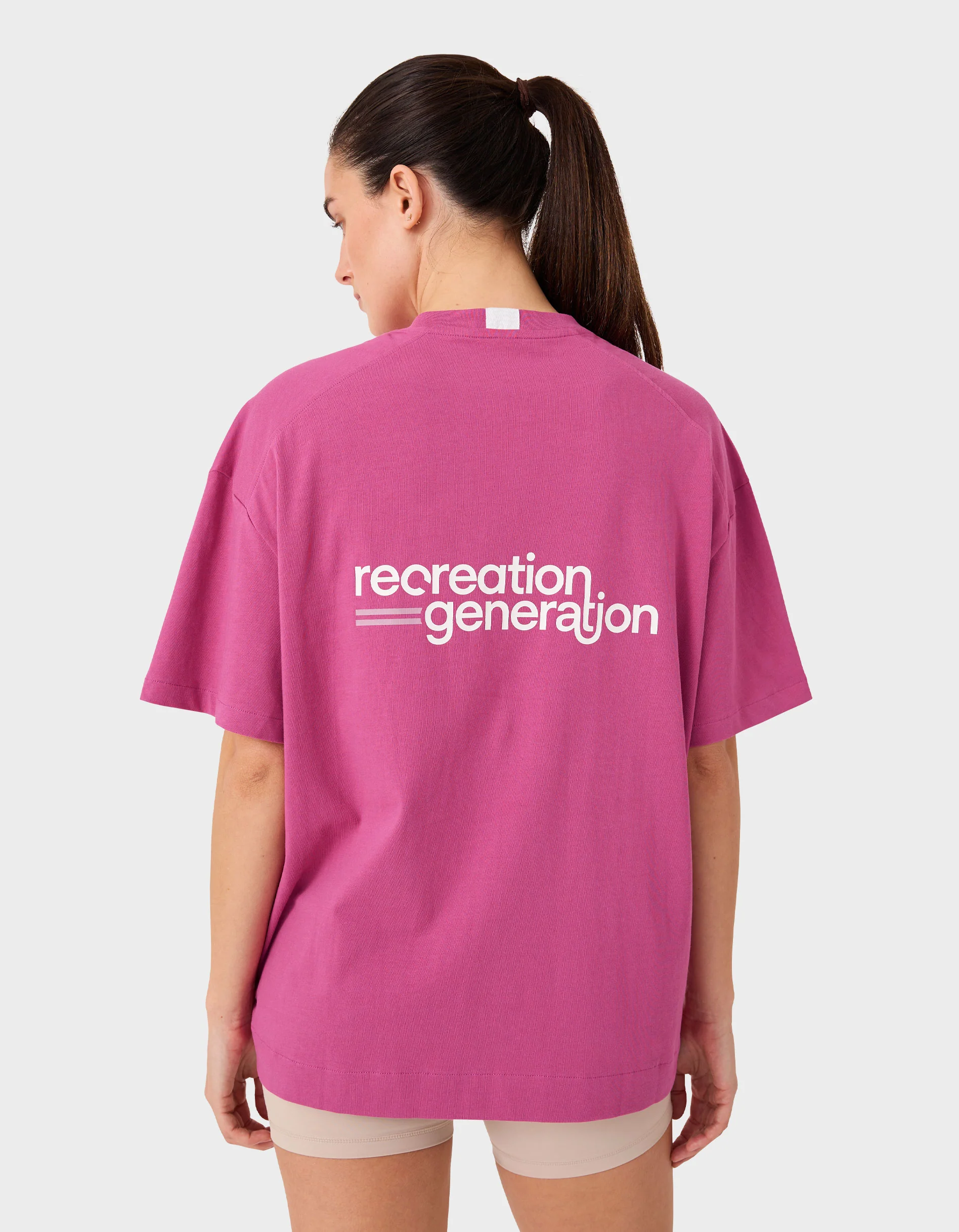 Float Loop Tee Magenta