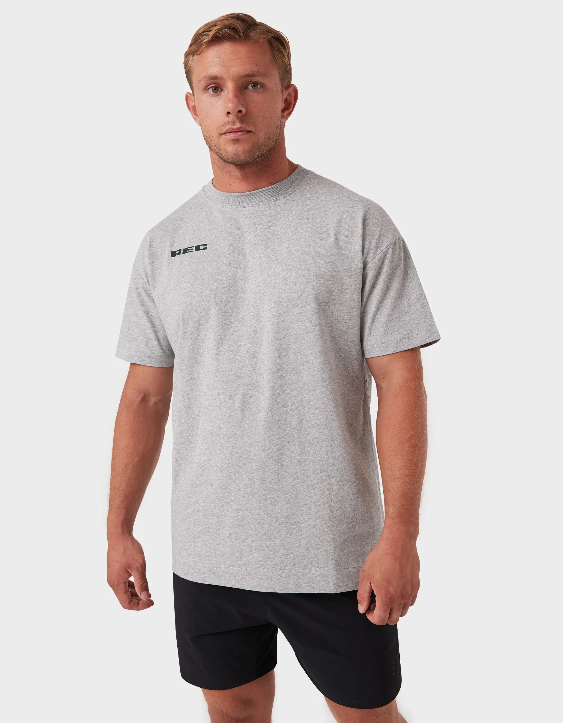 Mass DBL Tee Grey Marle