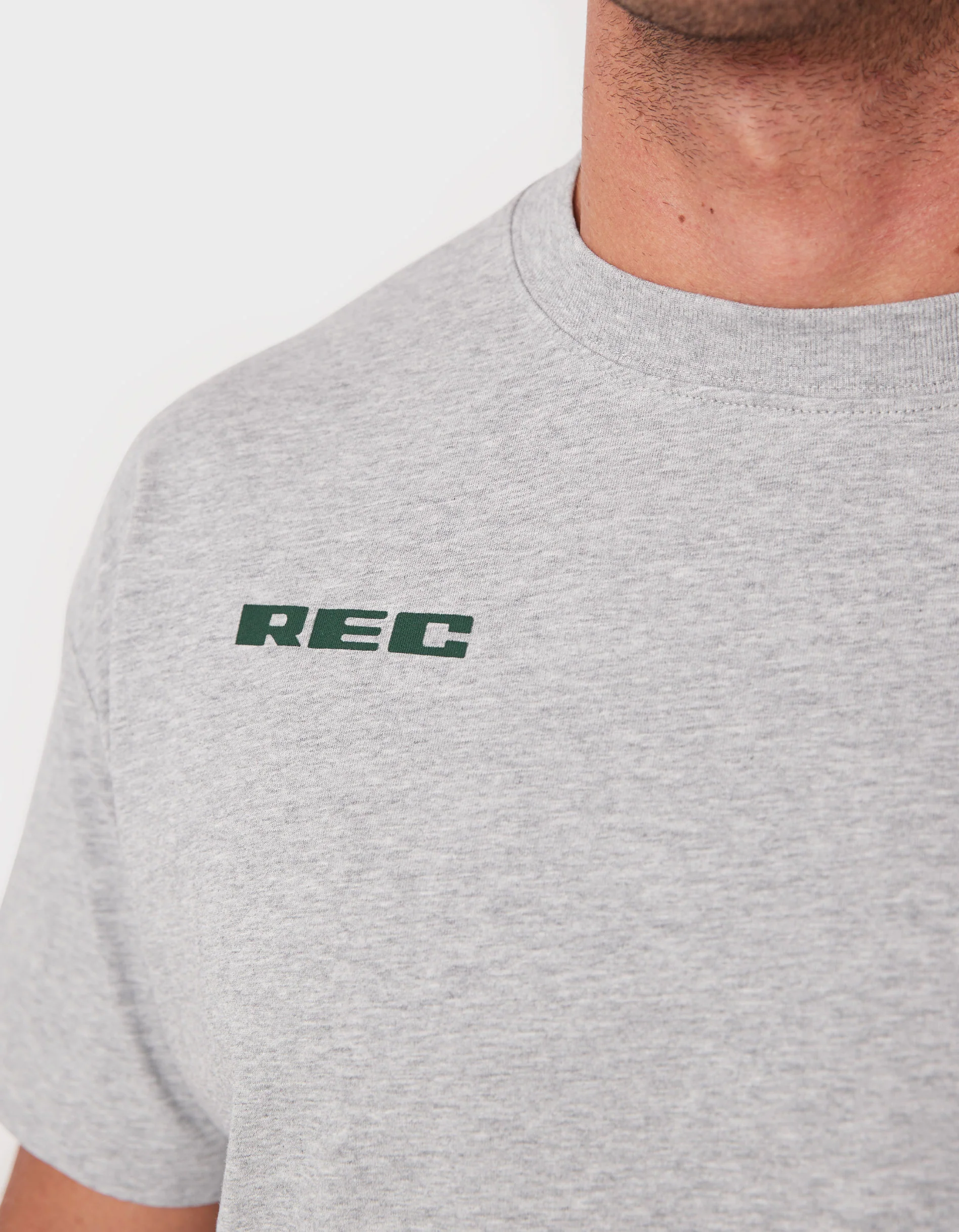 Mass DBL Tee Grey Marle - Image 2