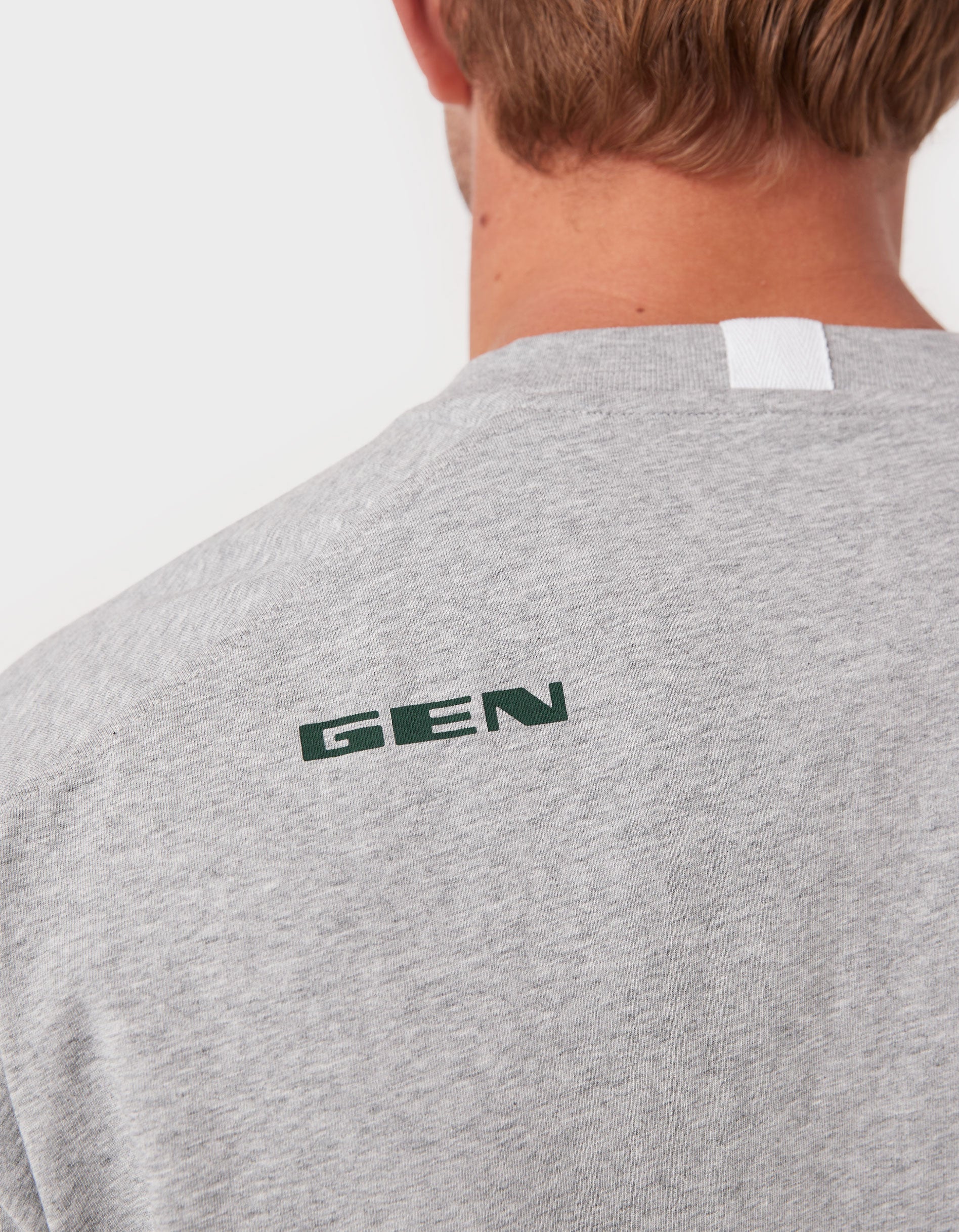 Mass DBL Tee Grey Marle - Image 3
