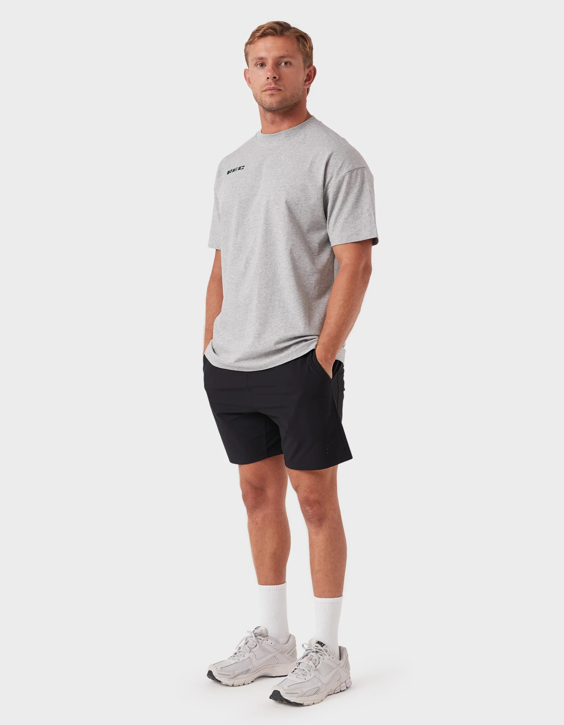 Mass DBL Tee Grey Marle - Image 4