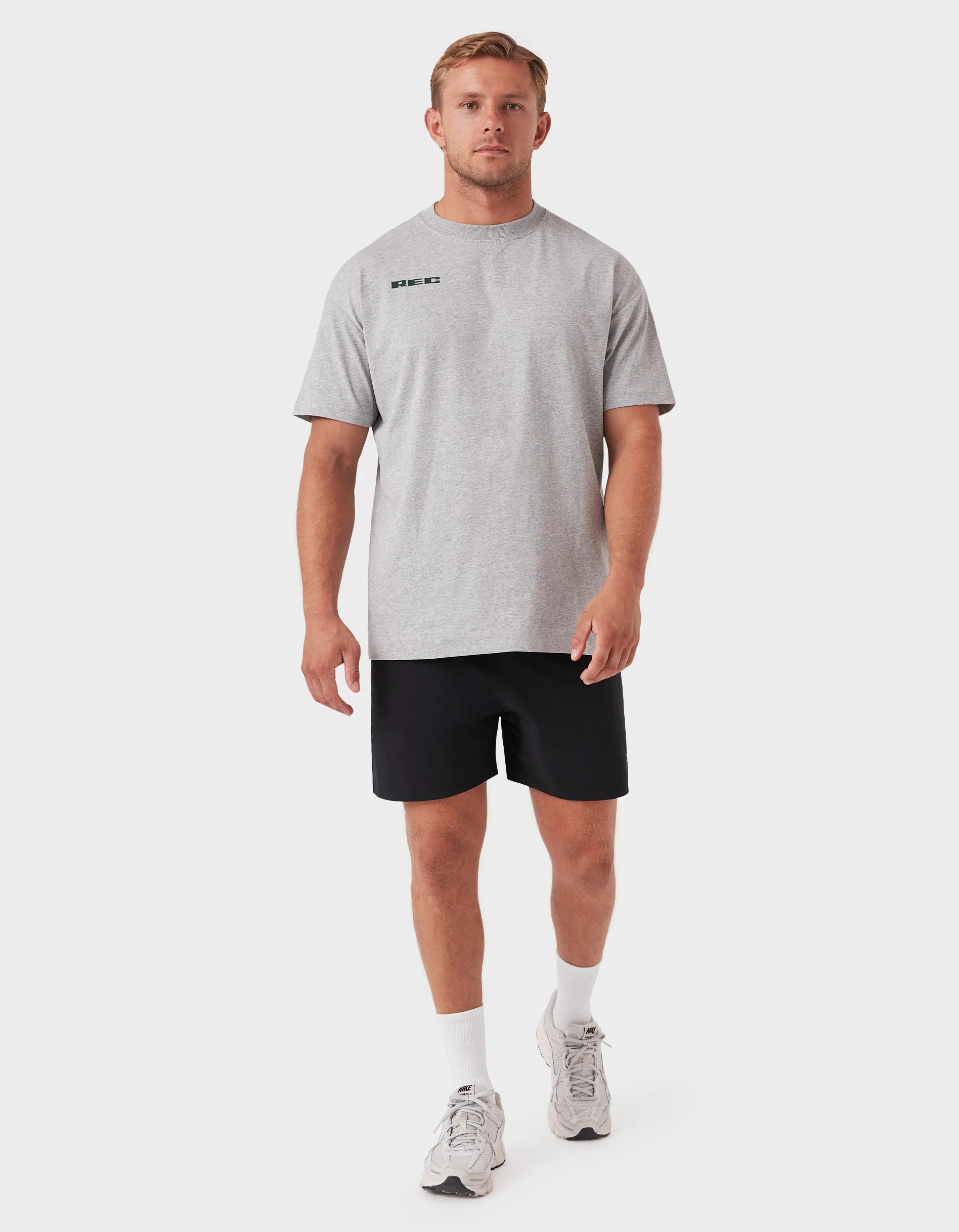 Mass DBL Tee Grey Marle - Image 6