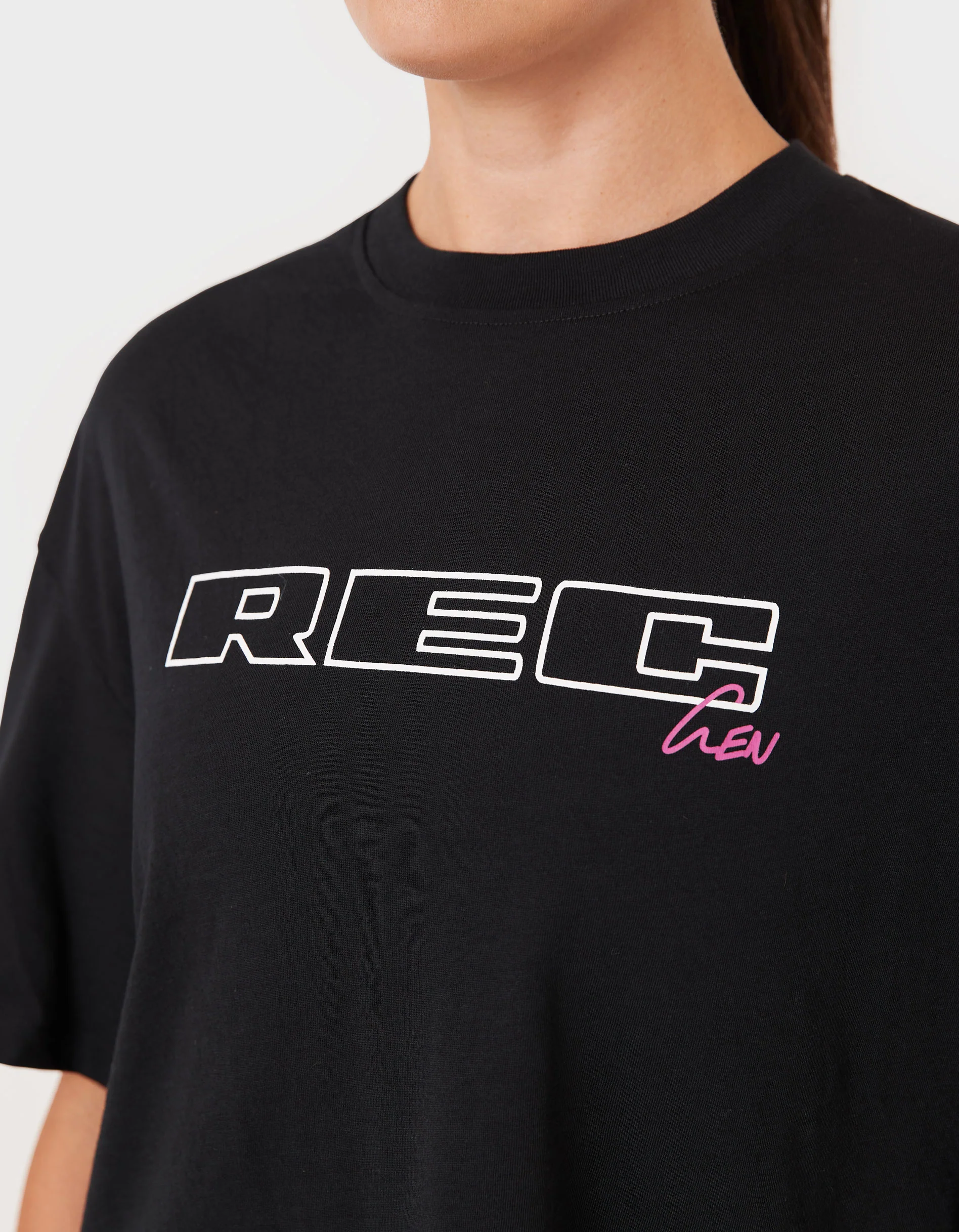 Oxy Float Crop Tee Black - Image 2